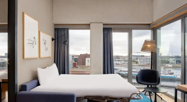 Двухместная студия с видом на гавань Residence Inn by Marriott Amsterdam Houthavens