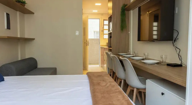 Apto com Wi-fi Frente mar - Conforto e Praticidade
