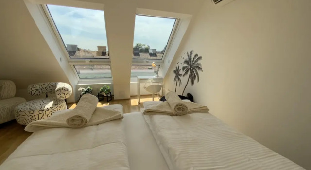 Dachgeschoss Loft im Herzen von Wien, Забронировать Апарт-отель Апарт-отели Вены, рядом с Нестройплац, Апарт-отель