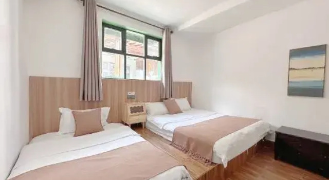 Кровать в общем номере Shenzhen Dapeng Mancheng Theme Hostel