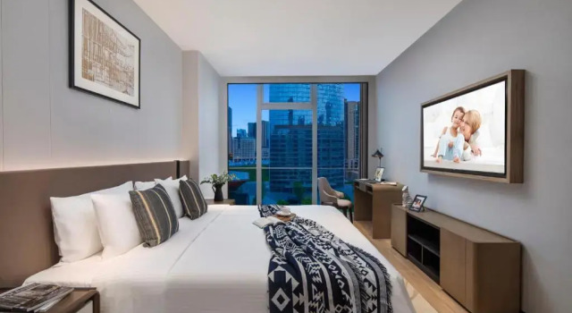 Апартаменты Deluxe с 2 комнатами Somerset Gaoxin Chengdu