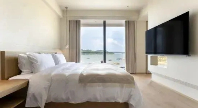 Люкс c 1 комнатой с балконом и с видом на море Qiying Shijian Sea Resort Seaview Homestay (Ningbo Xiangshan Shipu Branch)