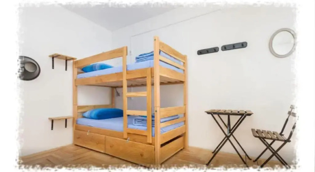 Кровать в общем номере Hostel Oktarin