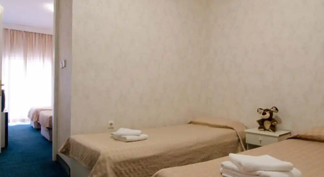 Четырёхместный номер Standard с балконом Vergina Hotel