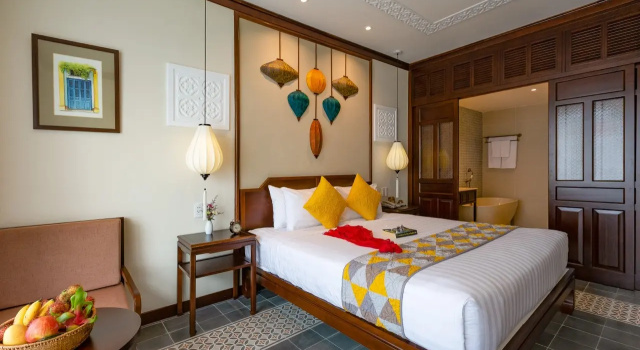 Двухместный люкс Savvy с балконом и с видом на реку Cozy Savvy Hoi An - The Quintessence of Exquisite Retreat