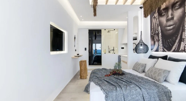 Люкс Deluxe с видом на море Portara Seaside Luxury Suites
