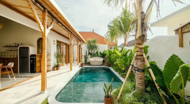 Villa Canggutopia 1 by Alfred in Bali - Tropical Hideaway 1BR Pool Villa Prime Location Canggu Beach, Rezervovat Vila Chaty v Bali, Chalupa