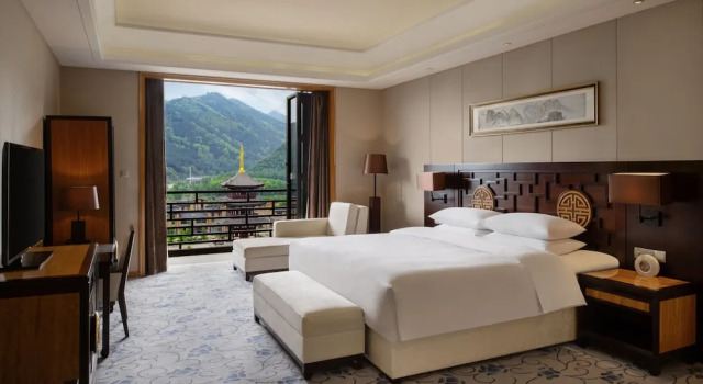 Двухместный номер Deluxe с красивым видом из окна Wutai Mountain Marriott Hotel