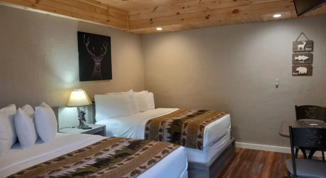 Четырёхместный номер Deluxe с балконом The Carter Lodge On The River