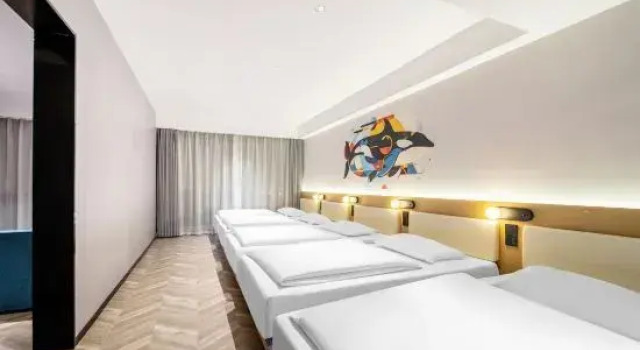 Кровать в общем номере Wangyu Esports Hotel (Yingao West Road Subway Station Branch)