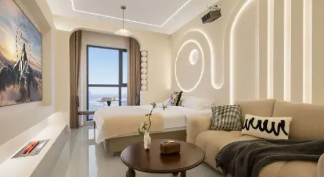 "Town Talk •THEMOMENAPARTMENTAesthetic Designer LOFT  (Nantong Vocational University Branch), Varaa Huoneisto Nantong Jiangsu