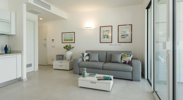 One bedroom, 1 bathroom, living room with sofa bed, kitchen, large terrace and a private parking.-AIRONI 7 BILO
