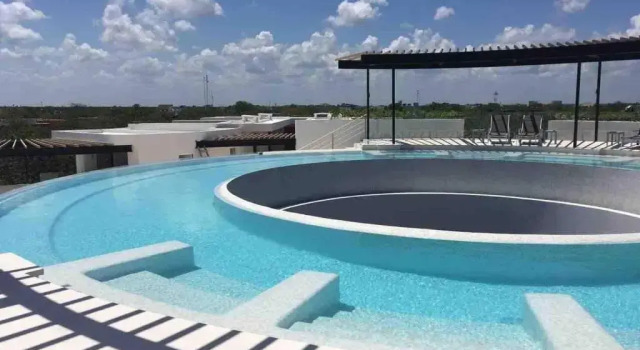 Апартаменты BÄAK- A205-Stylish 2BD with 360 infinity pool and sunset view WiFi