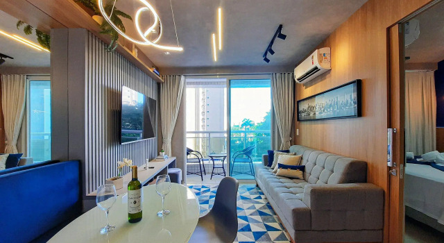 Luxuoso e Moderno Studio One Milenio no Cocó by DM Apartments, Забронировать Апартаменты/квартира  