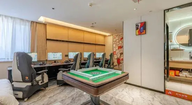 Кровать в общем номере WoZhuai E-Sports Hub Hotel (Shandong University InCity, Jinan)