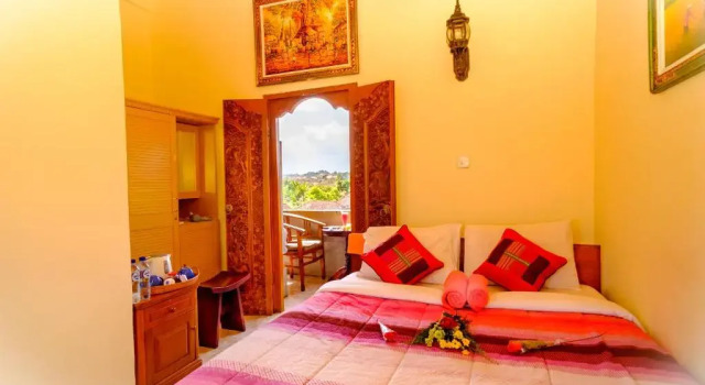 Двухместный номер Deluxe с балконом Bali Spring Cottages