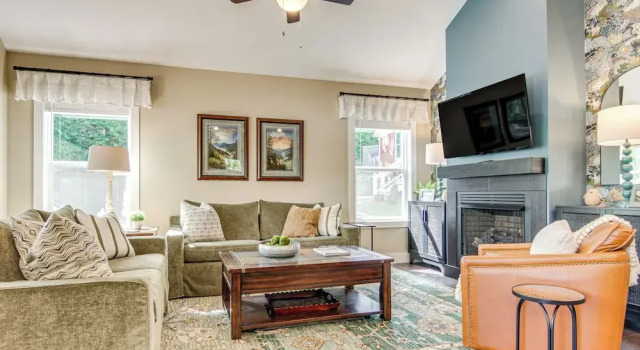 Walk to Dtwn Waynesville: Home w/ Deck!
