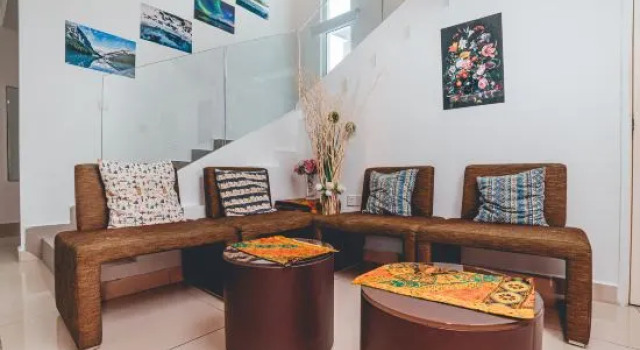 Кровать в общем номере d'Lux 6BR16-25px Pool/BBQ/NetFlx/HotPot/KTV/Mahjong
