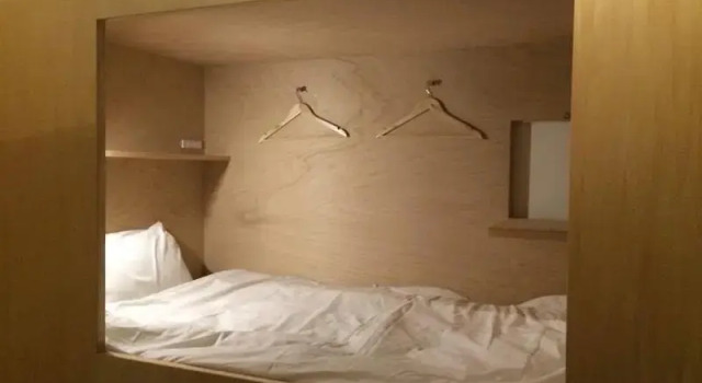Кровать в общем номере Kinco. hostel+cafe Takamatsu, Setouchi