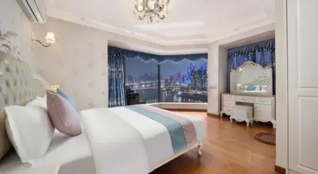 Riverside Xinghe High-rise River View Homestay, Boek Hotel Chongqing Regio Chongqing