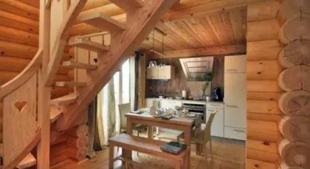 Кровать в общем номере Chalet Ana & SPA