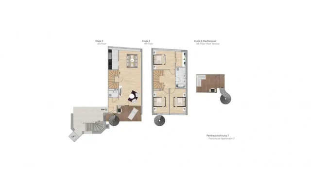 Коттедж Penthouse Seven Private Roof Terrace Lake View