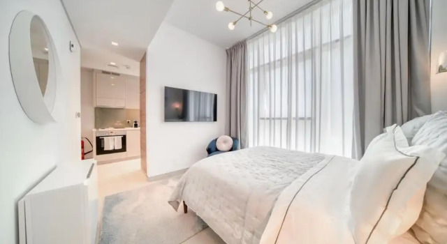 Bright Homey Studio Apartment in JLT, Забронировать Апартаменты/квартира Дубай Эмират Дубай, рядом с Остановка трамвая Marina Towers