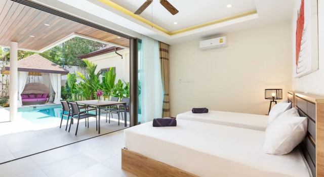 Вилла с 4 комнатами Exquisite Thai Balinese Pool Villa Mika