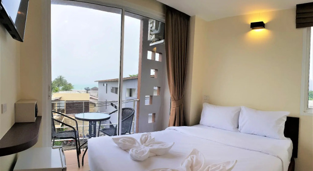 Кровать в общем номере Top Hostel Samui