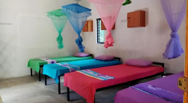 Кровать в общем номере Helena Hostel