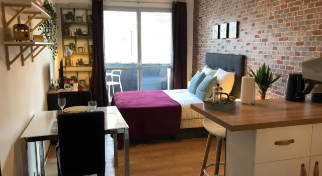 Studio avec balcon & parking gratuit, Rezerwuj Hotel Tours 