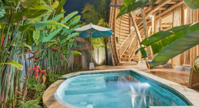 Noon V1 · Eco Bamboo Getaway in Seseh - Canggu - A Luxury Private Villa By Balinest Villas, Prenota Villa Ville a Bali, Villa