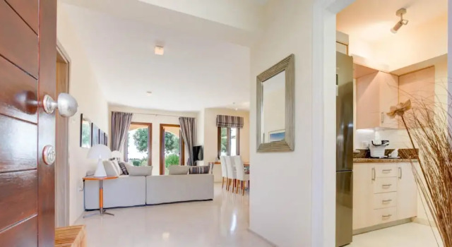 Ground Floor Apartment With Golf and sea Views - Roudias Aphrodite Hills Resort, Book Apartment SPA Hotels in Kouklia, SPA