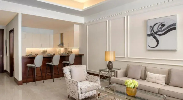 Двухместный люкс c 1 комнатой с балконом и с видом на гавань The St. Regis Marsa Arabia Island, The Pearl Qatar