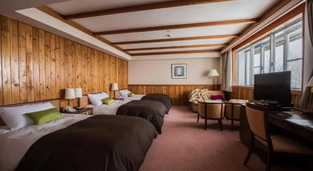 Трёхместный номер Deluxe Okushiga Kogen Hotel