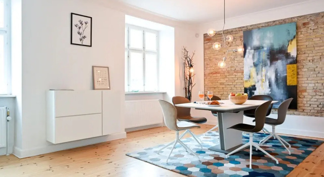 Fantastic Duplex Apartment with Modern Danish Design Furniture