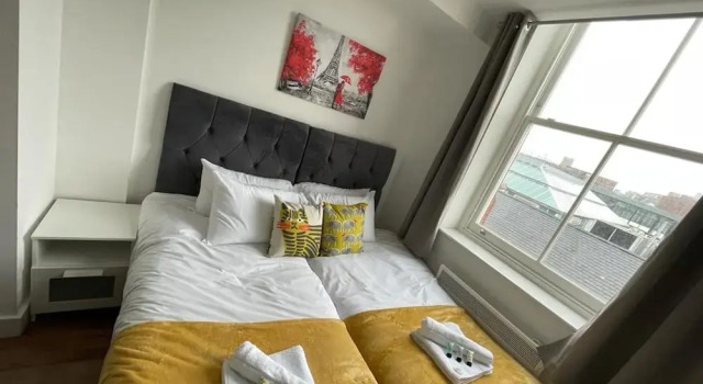 Webberley Stylish Studio 9A Twin Bed, Забронировать Апартаменты/квартира Сток-он-Трент Стаффордшир