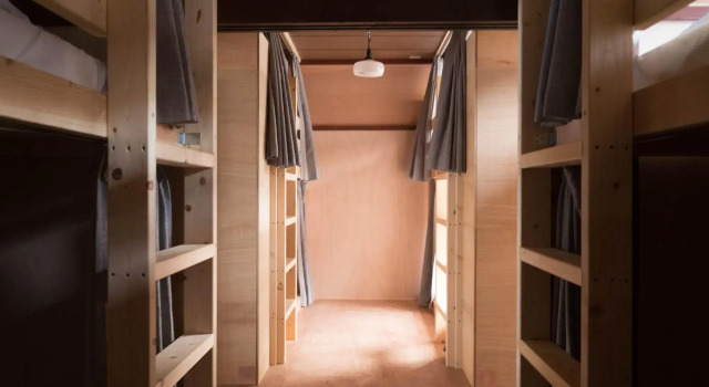 Кровать в общем номере Shirakawago Guest House Kei