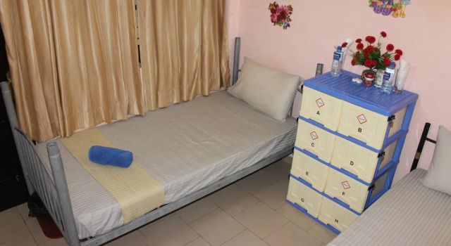Кровать в общем номере Airport Residence Inn