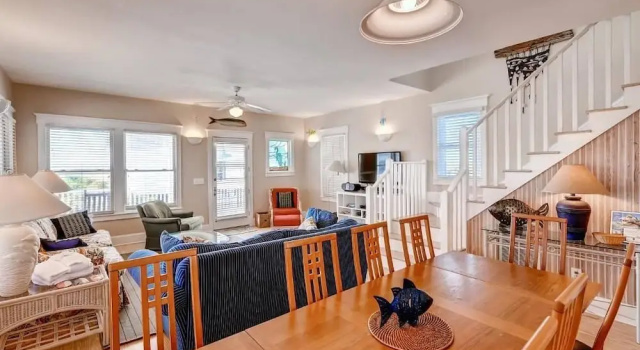 Семейный коттедж с 3 комнатами с видом на море Blue Heron 3 Bedroom Holiday Home By Bald Head Island