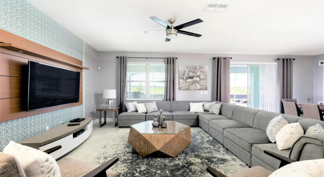Resort 9BR Family Disney Pool Villa w Greenview, Book Ferieresort Hoteller i Four Corners med pool, Swimmingpool