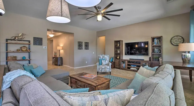 Коттедж Modern Azure Home w/ Beautiful Patio, Pool & Spa!