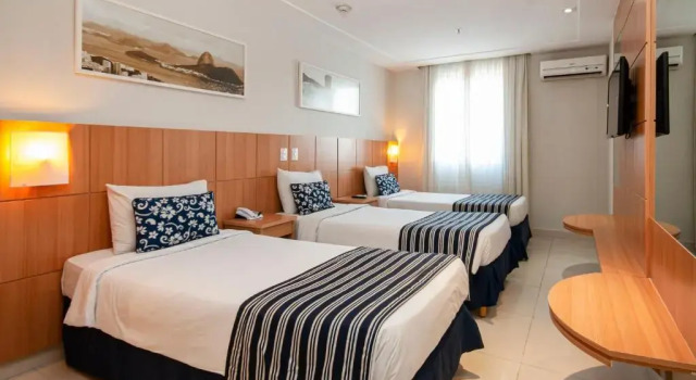Трёхместный номер Standard Hotel Atlântico Rio
