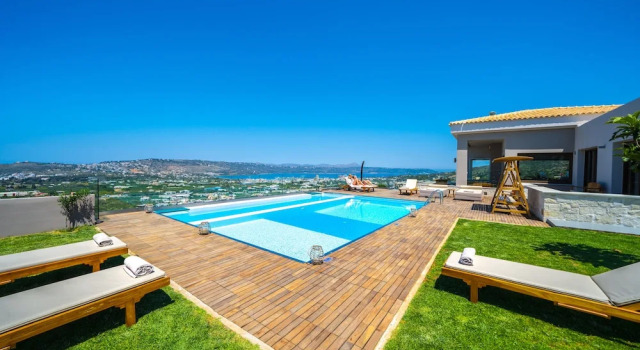 Вилла Deluxe с 4 комнатами с видом на море Villa Kedria with a panoramic ocean view