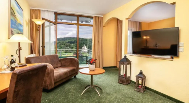 Двухместный номер Standard с видом на парк Hotel Am Kurhaus mit erstem Ayurveda Center Sachsens - direkt am Gesundheitsbad ACTINON & Kurpark