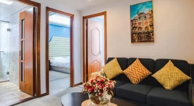Семейный люкс с 2 комнатами Aishabao Apartment Hotel