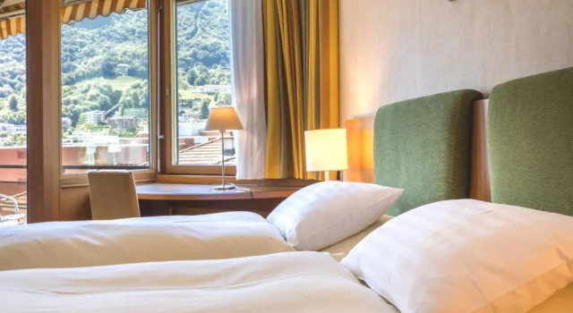 Люкс с частичным видом на озеро Hotel Delfino Lugano