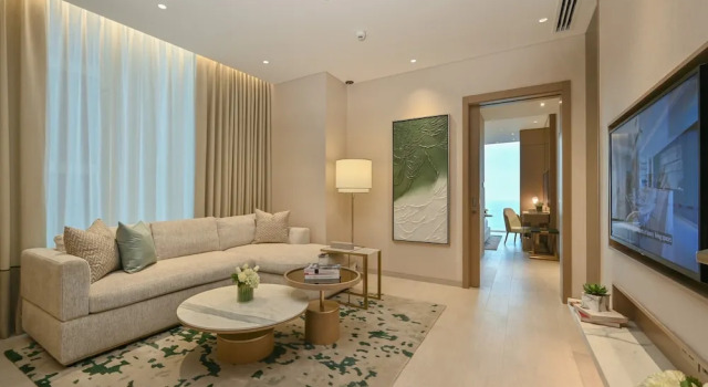 Двухместный семейный люкс с видом на море Отель Onyx Rotana