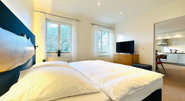 Двухместный номер Comfort с балконом и с видом на парк green-man Parkapartments