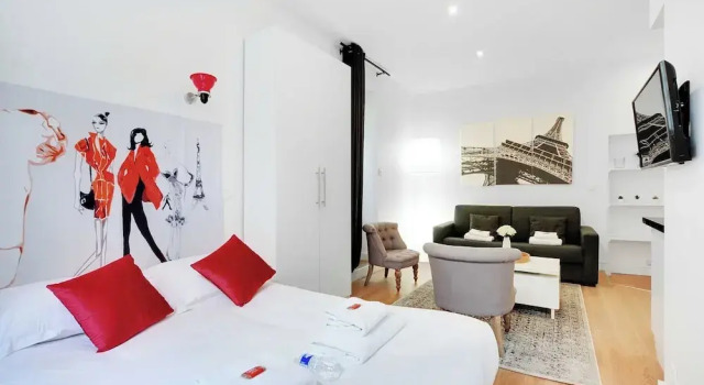 Charming and Serene Studio - 4P - Chatelet, Забронировать Апарт-отель Апарт-отели Парижа, рядом с Улица Фран-Буржуа, Апарт-отель